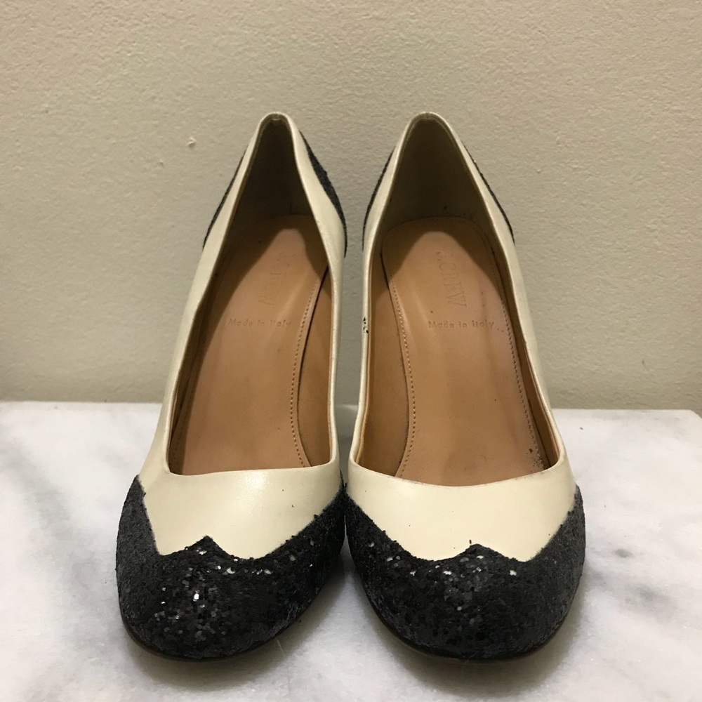 J. Crew Glitter D’orsay Pump, Size 7.5